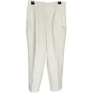 Zara High Waisted Trousers Sand Beige